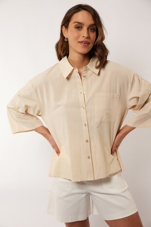 G Maxx Isaline blouse wood ash