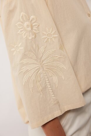 G Maxx Isaline blouse wood ash