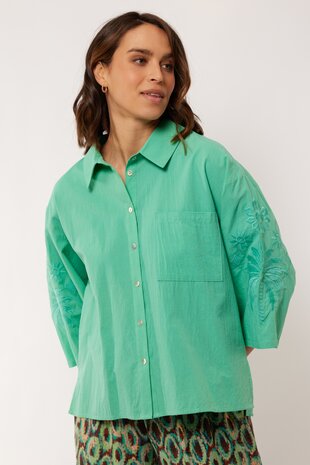 G Maxx Isaline blouse pool blue