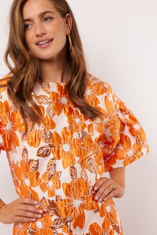 Fluresk Meave dress pumpkin