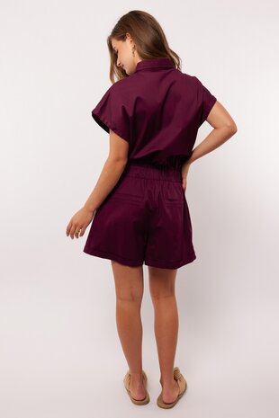 Fluresk Hanna playsuit deep purple