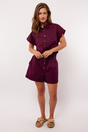 Fluresk Hanna playsuit deep purple