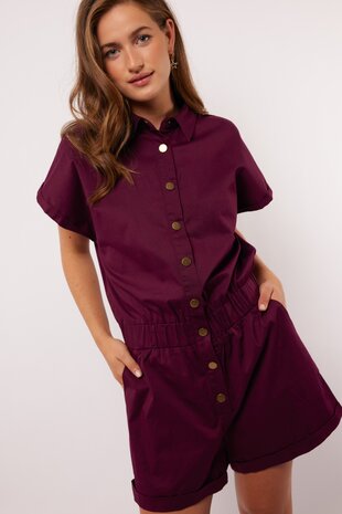 Fluresk Hanna playsuit deep purple