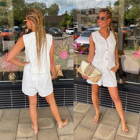 C&S Salerno shorts offwhite
