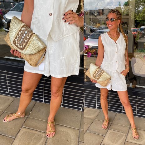 C&S Salerno shorts offwhite