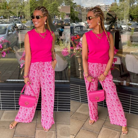 Fluresk Kat pants piggy pink/bright pink