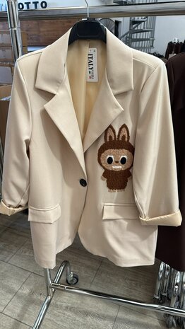 Lala oversized blazer beige
