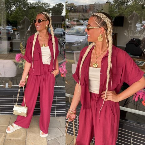 Carola comfy set bordeaux