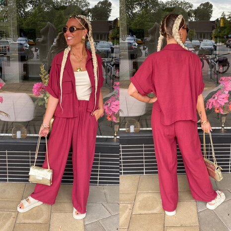 Carola comfy set bordeaux