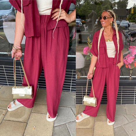 Carola comfy set bordeaux