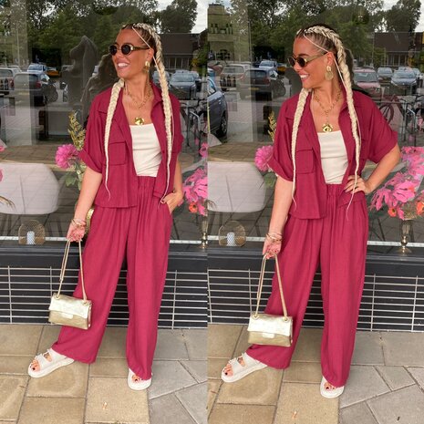 Carola comfy set bordeaux