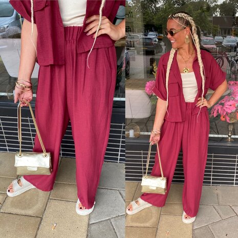 Carola comfy set bordeaux