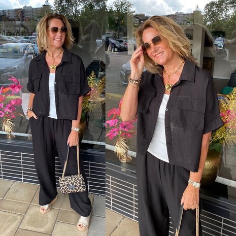 Carola comfy set zwart