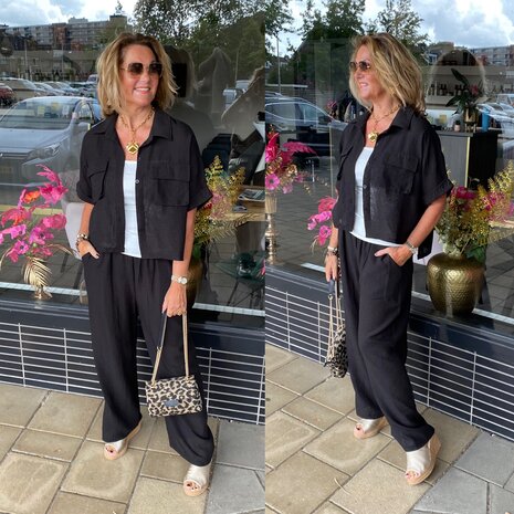 Carola comfy set zwart