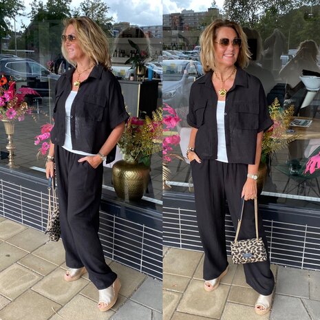 Carola comfy set zwart