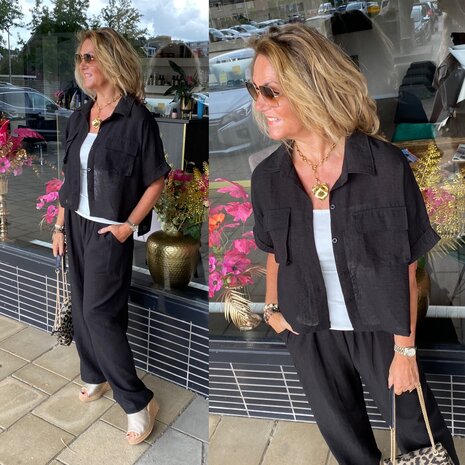 Carola comfy set zwart