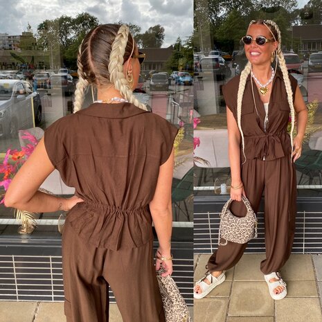 Christina comfy set bruin