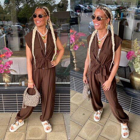 Christina comfy set bruin