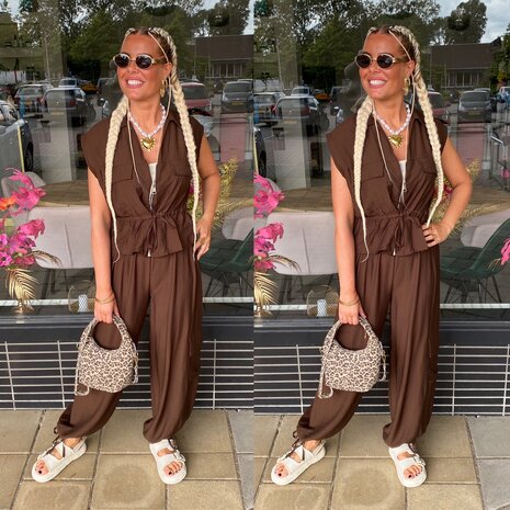 Christina comfy set bruin