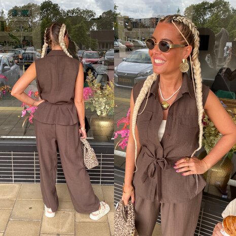 Tara comfy set bruin