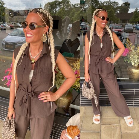 Tara comfy set bruin