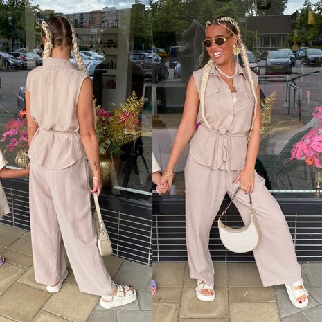Tara comfy set zand