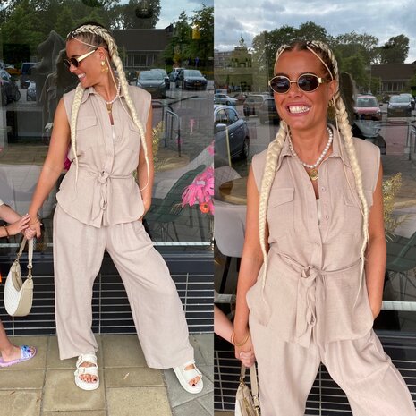Tara comfy set zand