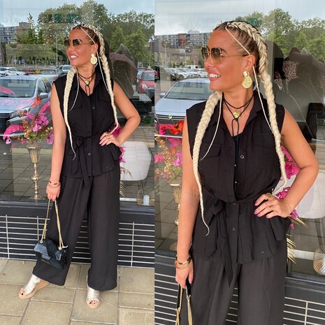 Tara comfy set zwart