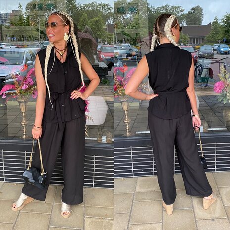 Tara comfy set zwart