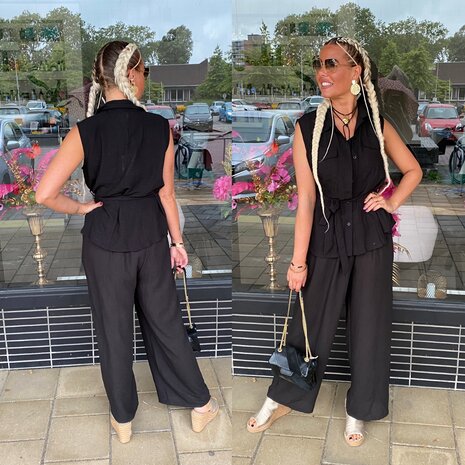 Tara comfy set zwart