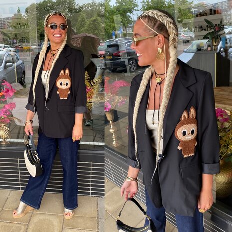 Lala oversized blazer zwart
