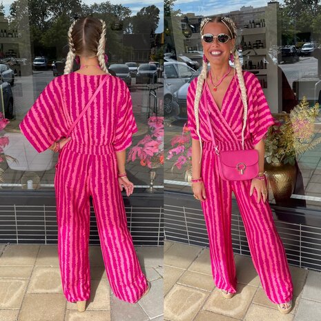 Jose jumpsuit streep