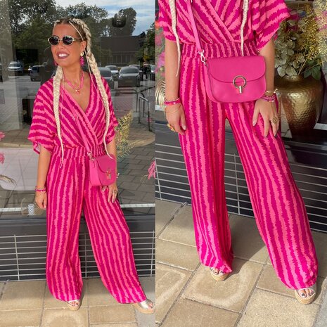 Jose jumpsuit streep