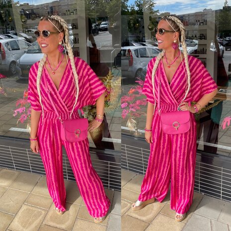 Jose jumpsuit streep