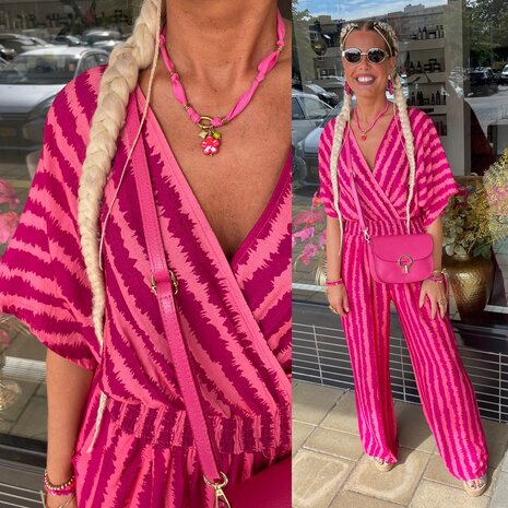 Jose jumpsuit streep