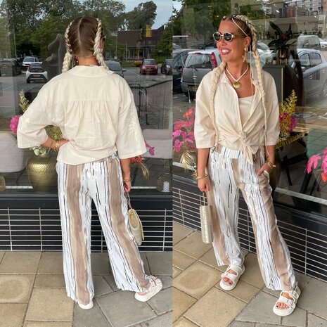 Elsa pantalon taupe