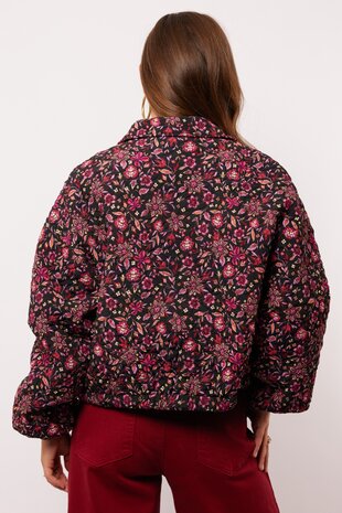 Fluresk Maribel jacket black/dusty mauve