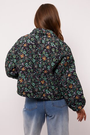 Fluresk Maribel jacket black/marine blue