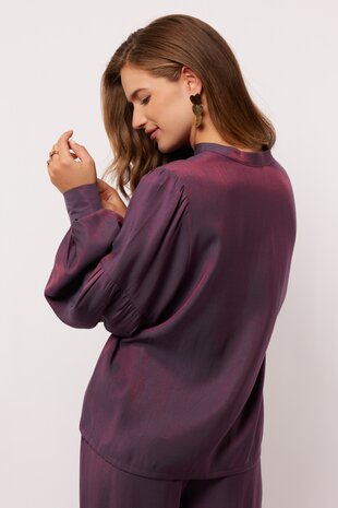 Fluresk Grover top dark purple