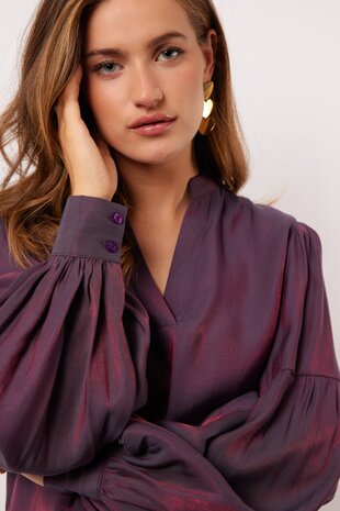 Fluresk Grover top dark purple