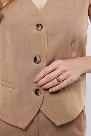 C&S Georgia gilet camel light