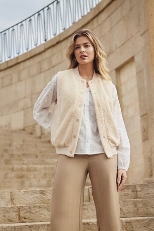 C&S Lizzy blouse offwhite/sand