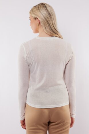 C&S Angel knit pullover wool white