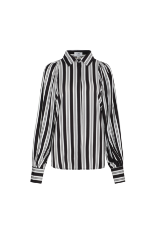 C&S Liselotte blouse offwhite/black