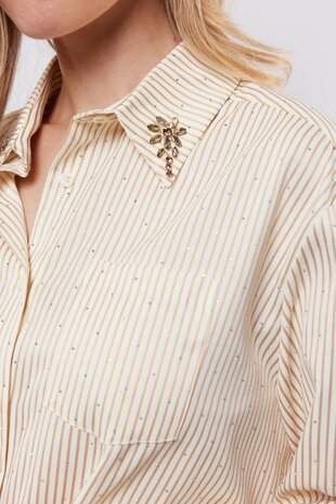 C&S Lyllith blouse offwhite/black
