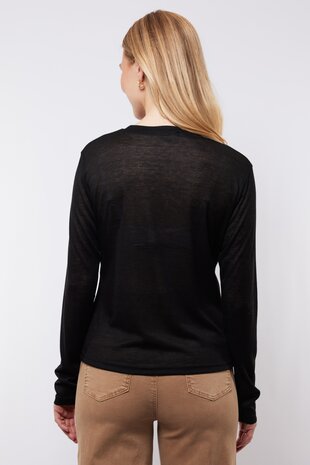 C&S Angel knit pullover black