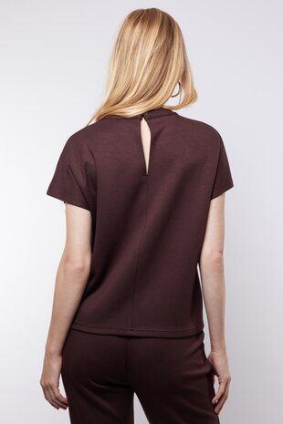C&S Tess top dark brown