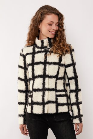 G maxx Kylie coat Oﬀwhite/Black