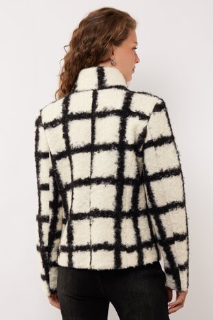 G maxx Kylie coat Oﬀwhite/Black