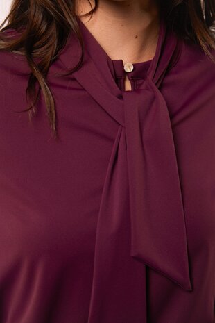 G maxx Marlene top Mauve Wine